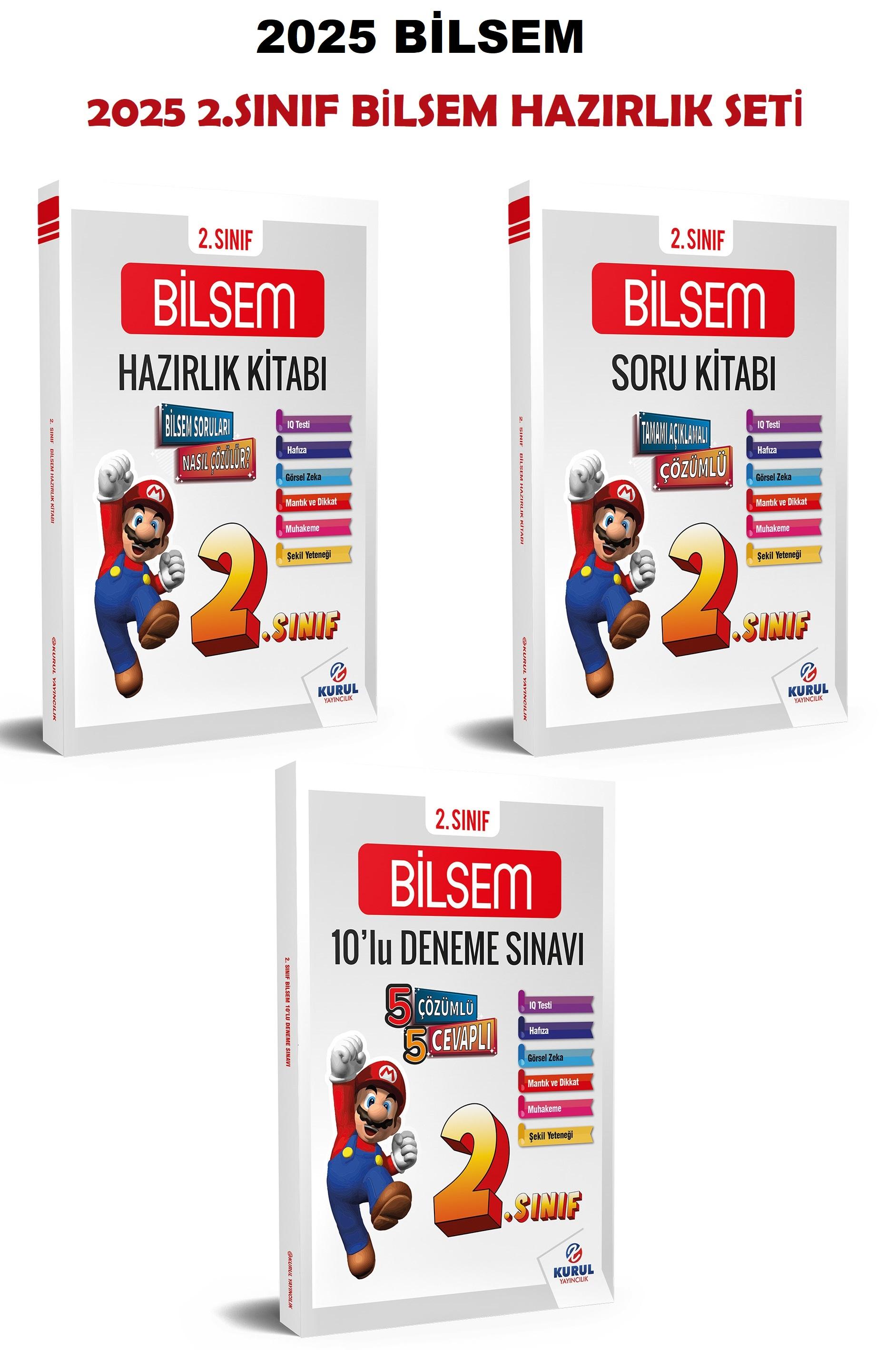 2025 2.Sınıf Bilsem Hazırlık Seti Konu Soru Deneme 3’lü Set