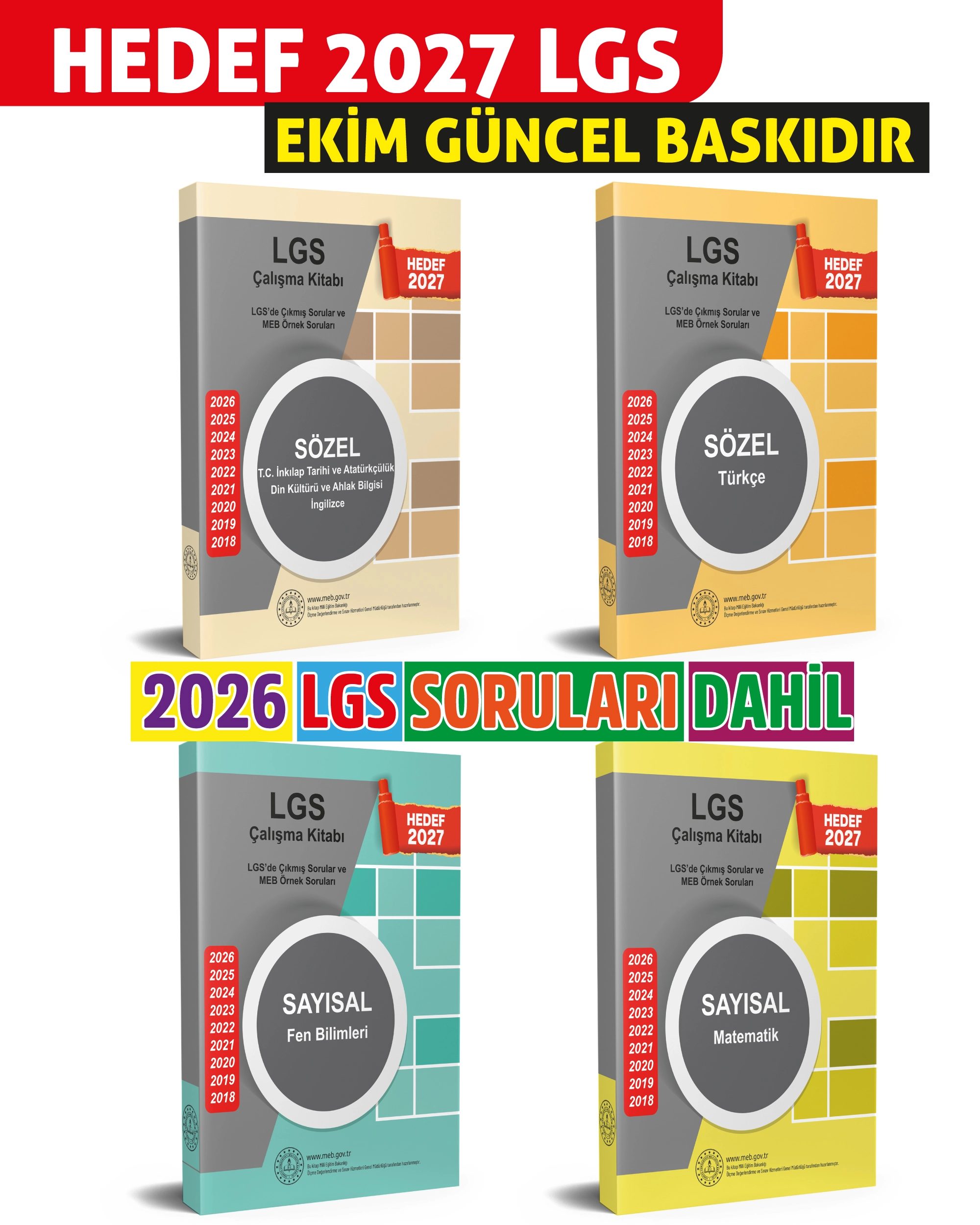2027 MEB LGS Çıkmış Sorular ve Örnek Sorular Çalışma Seti
