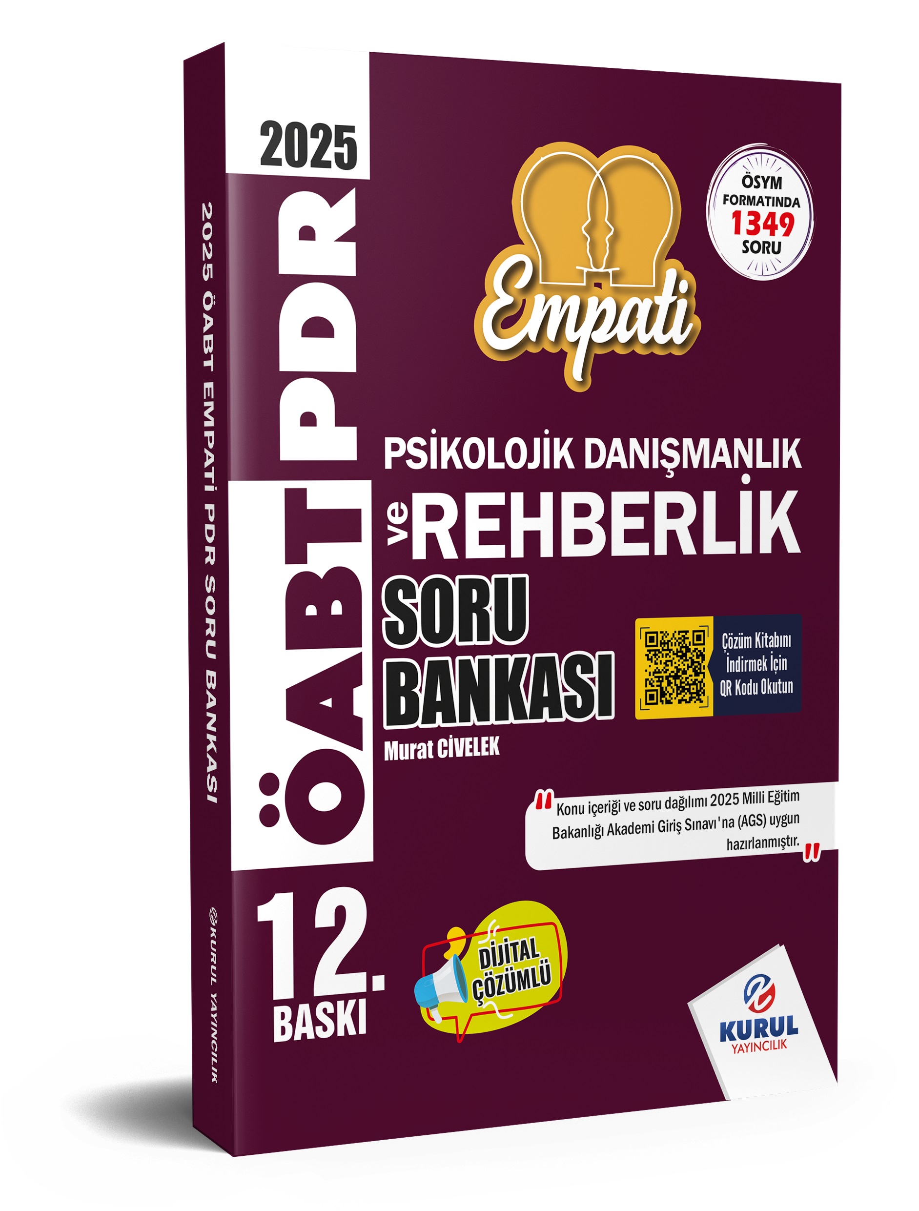 2025 ÖABT Empati Psikolojik Danışmanlık ve Rehberlik (PDR) Çözümlü Soru Bankası