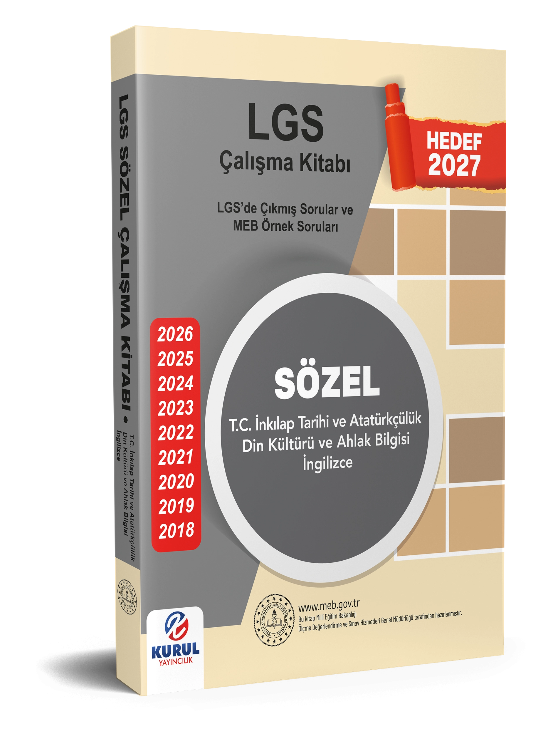 2027 MEB LGS Sözel İnkılap İngilizce Din Çalışma kitabı