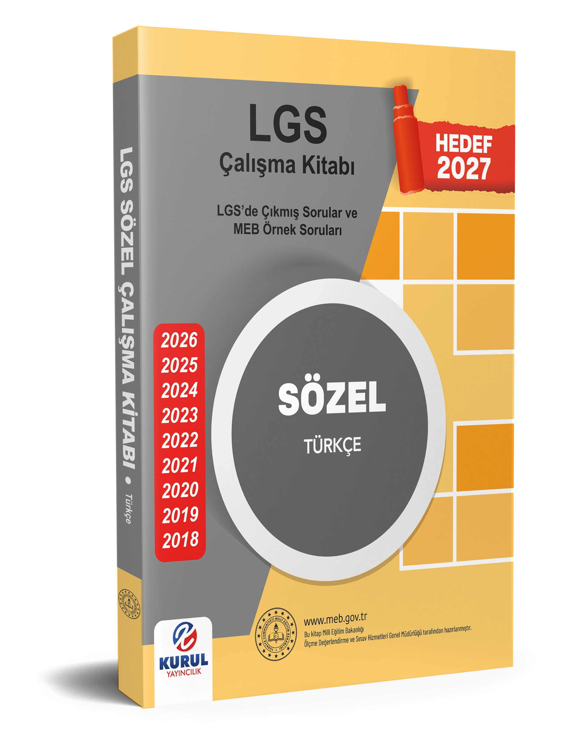 2027 MEB LGS Sözel Türkçe Çalışma kitabı