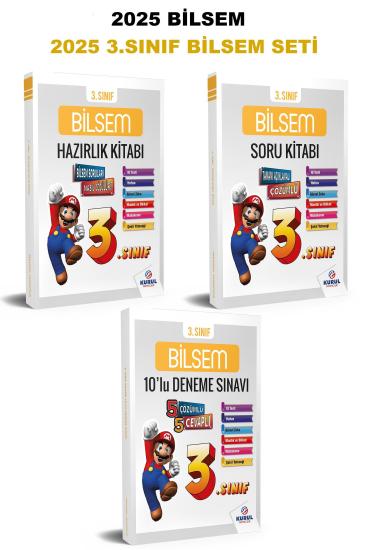 2025 3.Sınıf Bilsem Hazırlık Seti Konu Soru Deneme 3 lü Set