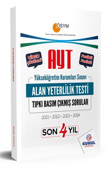 2025 AYT Son 4 Yıl Tıpkı Basım Çıkmış Sorular ve Video Çözümleri