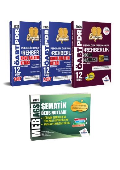 2025 ÖABT Empati Psikolojik Danışmanlık Ve Rehberlik (PDR) Seti Konu Soru Deneme Murat Civelek