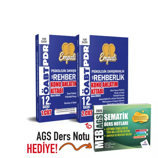 2026 AGS - ÖABT Empati PDR Konu Anlatımlı Modüler Set