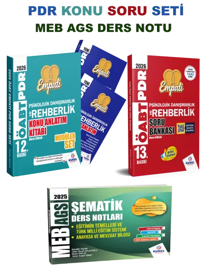 2026 ÖABT Empati Psikolojik Danışmanlık Ve Rehberlik (PDR) Seti Konu Soru Deneme Murat Civelek