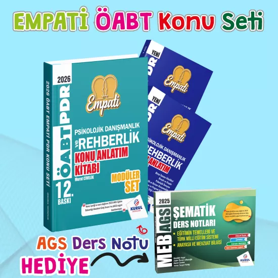 2026 AGS - ÖABT Empati PDR Konu Anlatımlı Modüler Set