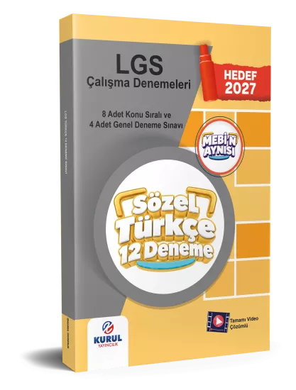 2027 LGS MEBİ’n Aynısı Sözel Türkçe Denemeleri