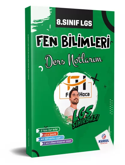 2026 8.Sınıf LGS Sihirbazı Fen Bilimleri Ders Notlarım Kurul Yayıncılık