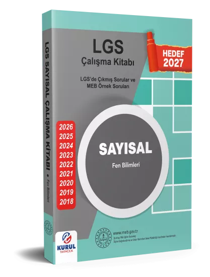 2027 MEB LGS Sayısal Fen Bilimleri Çalışma kitabı