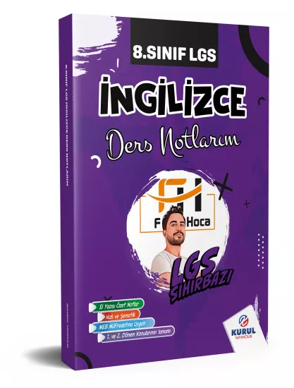 2026 8.Sınıf LGS Sihirbazı İngilizce Ders Notlarım Kurul Yayıncılık