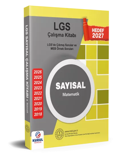 2027 MEB LGS Sayısal Matematik Çalışma kitabı