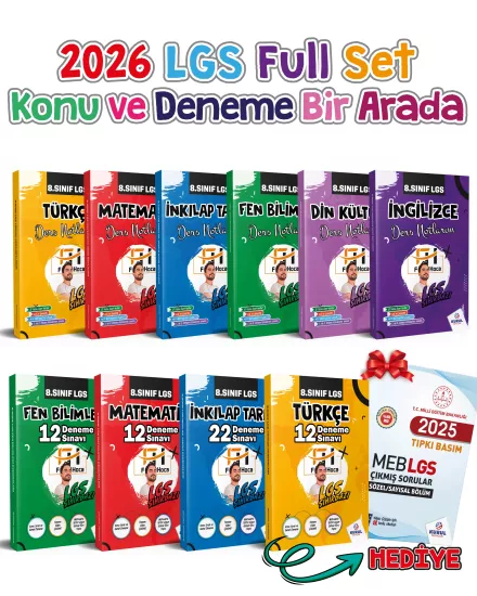 Fenomen Hoca LGS Sihirbazı 8. Sınıf Full Set
