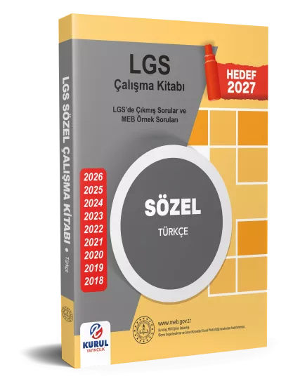 2027 MEB LGS Sözel Türkçe Çalışma kitabı