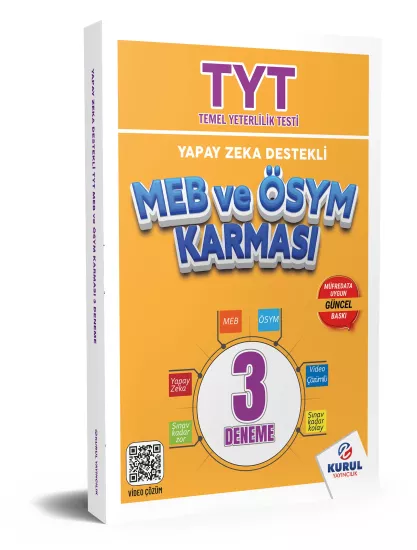 TYT MEB ve ÖSYM Karması Tüm Dersler 3 Deneme