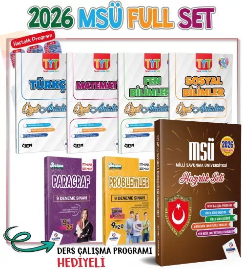 2026 Msü Hazırlık Seti Konu Anlatımlı