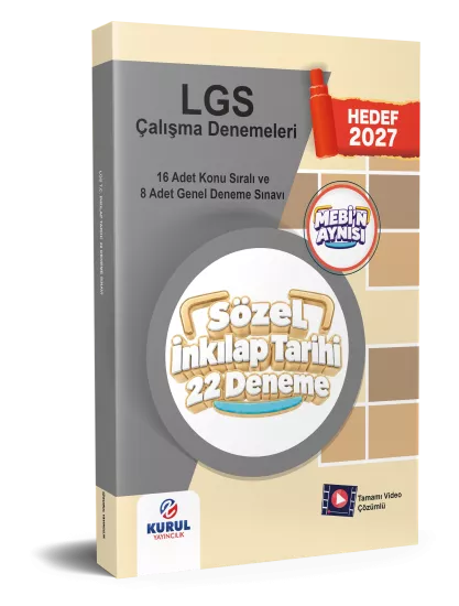 2027 LGS MEBİ’n Aynısı Sözel İnkılap Tarihi Denemeleri