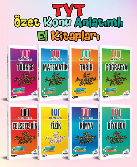 2026 Tyt Tüm Dersler Özet Konu Anlatımlı El Kitapları Seti Kurul Yayıncılık