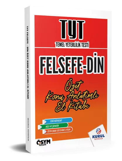 2026 TYT Felsefe Din Özet Konu Anlatımlı El Kitabı Kurul Yayıncılık