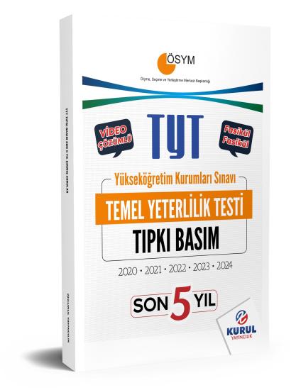 2025 TYT Son 5 Yıl Tıpkı Basım Çıkmış Sorular Video Çözümlü